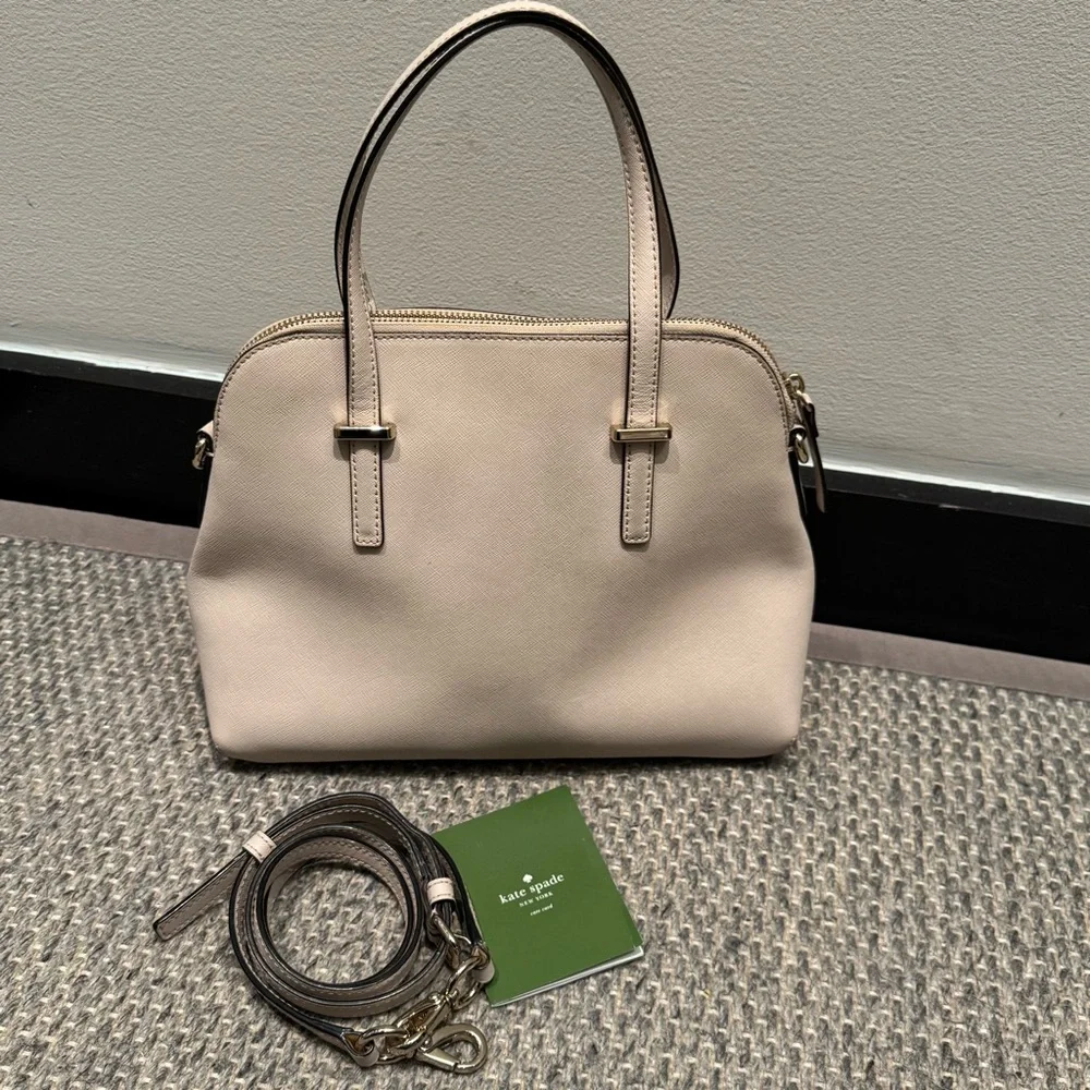 Kate Spade - Cedar Street Maise Satchel Gray Tote Bag with Structured Design - Picture 3 of 14